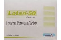 Korlyns Lotan-50 (Losartan Potassium) Tabs., 50mg,3 x 10 Tab