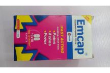 Emzor Emcap (Paracetamol) Caplets, 500mg (x100).