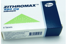Pfizer Zithromax Azithromycin Caps., 250mg,1 x 6 caps.