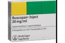 Boehringer IngelheimHyoscine Butylbromide(Buscopan) Inj.,20mg / 1ml x 10