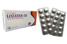 MSD Pharma-Ethics Lozatan(Losartan Potassium) Tabs.,50mg (x30 Tabs)
