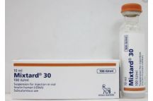 Novo Nordisk Mixtard 30 Insulin human (rDNA)  Susp., 100IU/ml., 10ml (x1)