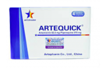 Artefarm Artequick Artemisinin Piperaquine Tabs.,62.5mg/375mg x4