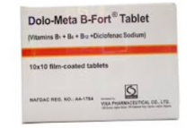 Vixa Pharma Dolo-Meta B-Forte Tab.,(10x10 Tabs)