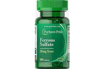 Puritan Ferrous Sulfate Tabs., 28mg