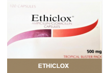 Ethiclox (Ampicloxa).,500mg caps.
