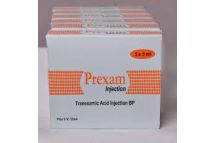 West coast Prexam(Tranexamic Acid) Inj.,500mg/5ml  (x5 Amp)