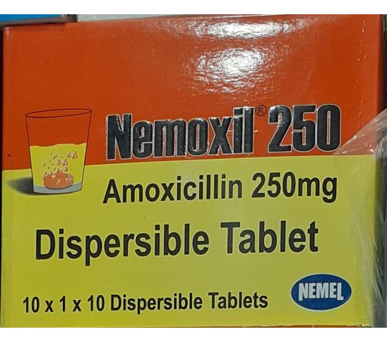 Nemel Nemoxil 250 Amoxicillin Tab 250mg 10x10 Tabs Rxalldelivered Com
