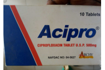 Archy Acipro Ciprofloxacin Tabs., 500mg., x10 Tabs
