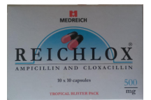 Medreich Reichlox Ampiclox Cap.,500mg (x100)