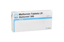 Abbott Gluformin 500mg Tabs. Metformin 500mg, 1x10 Tabs.