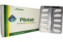 Pilotab (Ciprofloxacin) Caplets, 500 mg (1 x 10 Caplets)