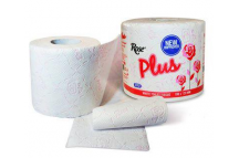 Rose Plus White Toilet Tissue; 100x120ml