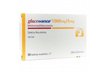 Merck Glucovance Metformin Tabs.,1000mg/5mg(3x10)