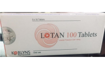 Korlyns Lotan-100 (Losartan Potassium) Tabs., 100mg,3 x 10 Tab