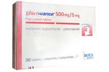 Merck Glucovance (Metformin Hydrochloride) Tabs., 500mg/5mg (30 Tabs)