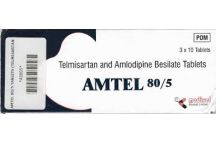 Medisel Amtel 80/5 Telmisartan + Amlodipine 80/5mg Tabs., x 30