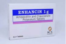 Ranbaxy Enhancin Amoxicillin/Clavulanic acid 1g Tabs., x 14