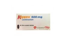 GSK Keppra Levetiracetam Tabs.,500mg,x60 Tab